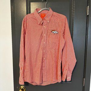 Men's Orange Denver Broncos Dress Shirt - Size: M